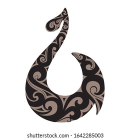 Stylized Maori symbol represent good luck and safe travel across water