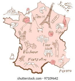 Carte De France Region High Res Stock Images Shutterstock