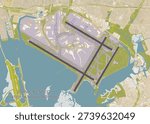 Stylized Map Layout of John F. Kennedy International Airport