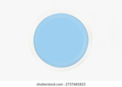 Stylized Map of Tuvalu with Neighboring Areas. Map in a modern, minimalistic style with soft gradient colors.
