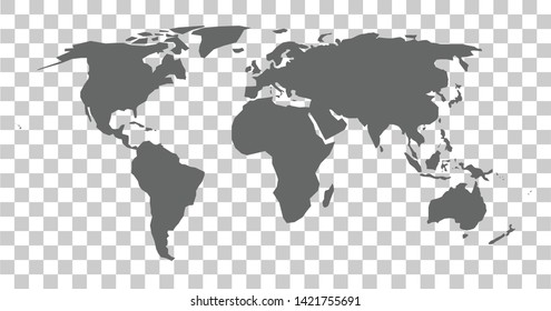 Stylized Map of the World. Rough sketch concept.