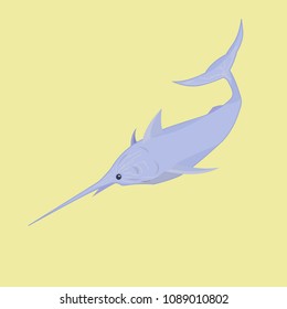 Stylized Marlin fish 