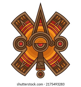 stylized mayan symbol, vector EPS 10