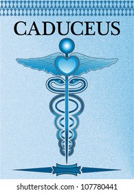 stylized Medical Caduceus