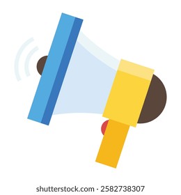 Stylized megaphone icon representing public speaking, motivational talks, and leadership communication.