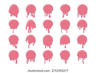 Stylized Melted Circle Design Element