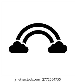 Stylized meteorological phenomenon graphic element for weather apps children's books and positive messaging campaigns.
