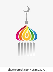 Stylized minaret symbol or icon