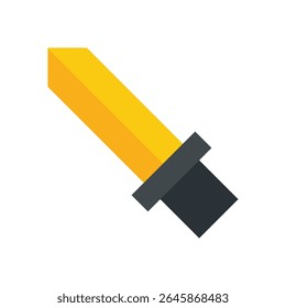 A stylized, minimalist illustration presents a geometric object against a stark white background. 