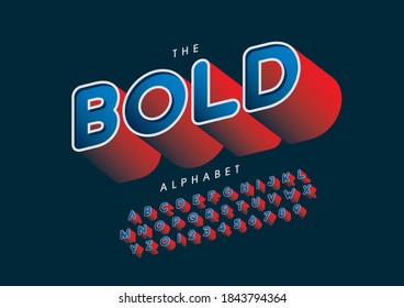 Stylized modern alphabet font vector