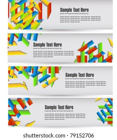 stylized modern banners