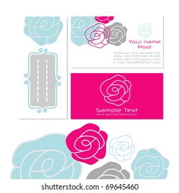 Stylized modern business cards, vector. EPS10 Check portfolio for more.