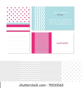 Stylized modern business cards, vector. EPS10 Check portfolio for more.
