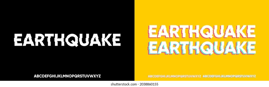 stylized modern font and alphabet