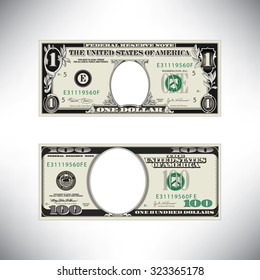 Stylized money loses face