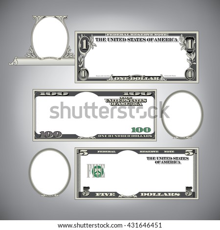 Stylized money with plenty of blank space for your text