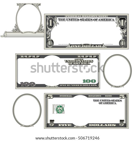 Stylized money with plenty of blank space for your text 