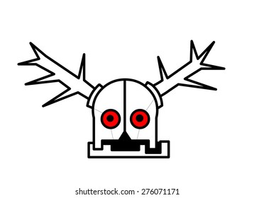 Stylized monster vector illustration (logo), icon