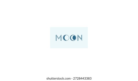 Logotipo da lua estilizado com silhueta de fases crescentes