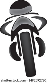 stylized motorcycle of black color