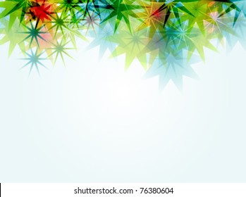 stylized nature elements background
