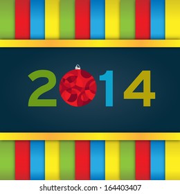 Stylized New Year with Bauble