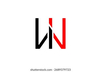 Stylized NN Letter Logo Design – Modern Vector Monogram for Bold Branding and Creative Identity