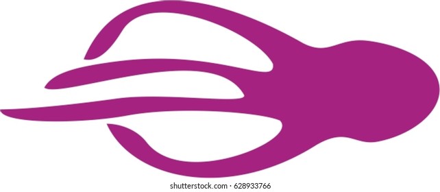 Stylized octopus for logo
