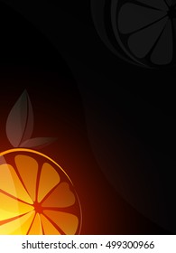 stylized orange lemon