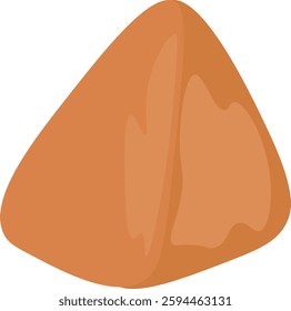 Stylized Orange Triangle Shape Illustration