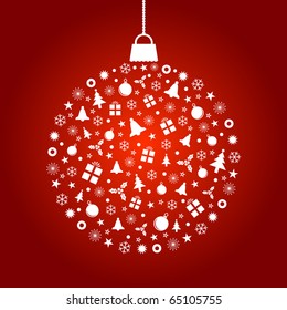 Stylized Ornament Design of Christmas Elements