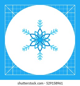 Stylized Ornate Snowflake Icon