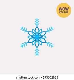 Stylized Ornate Snowflake Icon