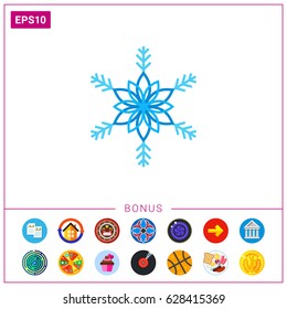 Stylized Ornate Snowflake Icon