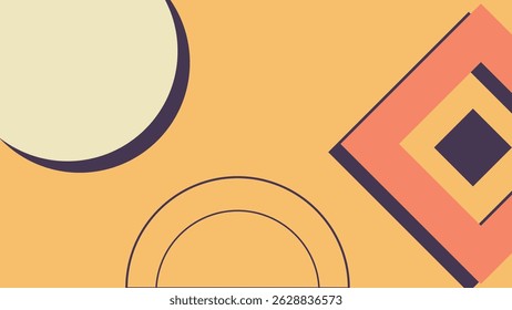 Stylized overlapping geometric shapes with teal and cream tones on a pale yellow background, showcasing clean lines and minimal abstract structure.
