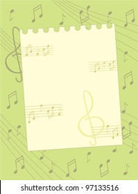 stylized page of music books