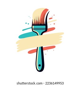 stylized paint brush ( stilize boya fırçası)