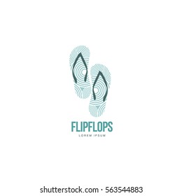 flip flops with hook logo