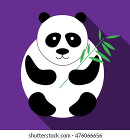 The stylized panda web line icon.