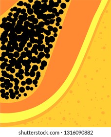 Stylized Papaya Fruit