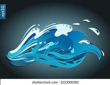 136,414 Stylized waves Images, Stock Photos & Vectors | Shutterstock