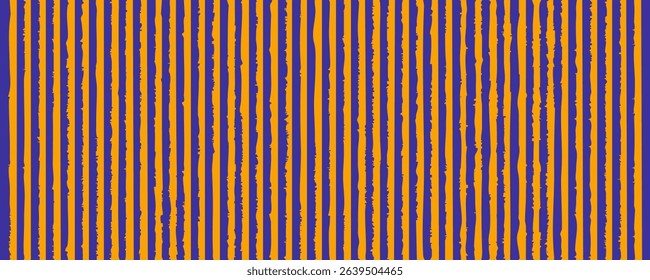 Stylized pattern featuring alternating blue and yellow jagged stripes. Perfect for backgrounds, branding, digital artwork and creative projects. Vector illustration
