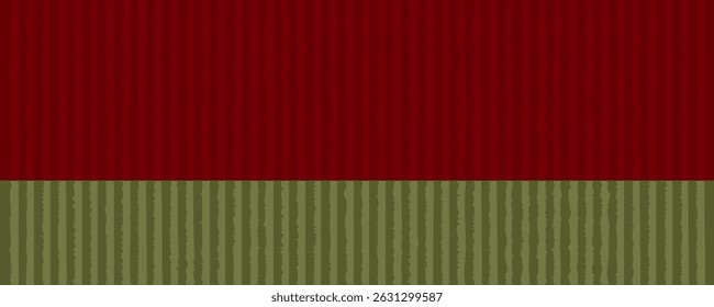Stylized pattern featuring alternating red and green jagged stripes. Perfect for backgrounds, branding, digital artwork and creative projects. Vector illustration
