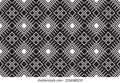 Stylized pattern printing for clothing. Trendy, contemporary ethnic seamless pattern, embroidery cross, diamonds, chevrons.