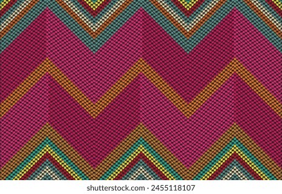Stilisierter Musterdruck für Kleidung. Trendy, zeitgenössische ethnische nahtlose Muster, Stickerei Kreuz, Diamanten, Chevrons.