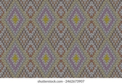 Stylized pattern printing for clothing. Trendy, contemporary ethnic seamless pattern, embroidery cross, diamonds, chevrons.