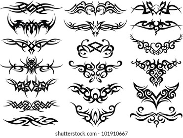 Stylized Patterns Form Tattoo Stock Vector (royalty Free) 101910667 