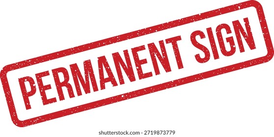 Un gráfico de sello de signo permanente estilizado para avisos oficiales o indicadores duraderos. Ideal para su uso en presentaciones corporativas o información pública.