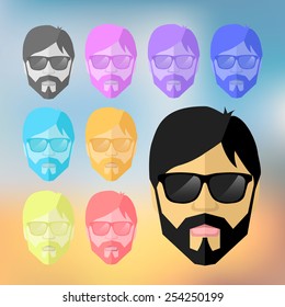 stylized person hipster
