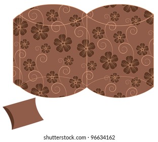 Stylized Pillow Flower Gift Box Template